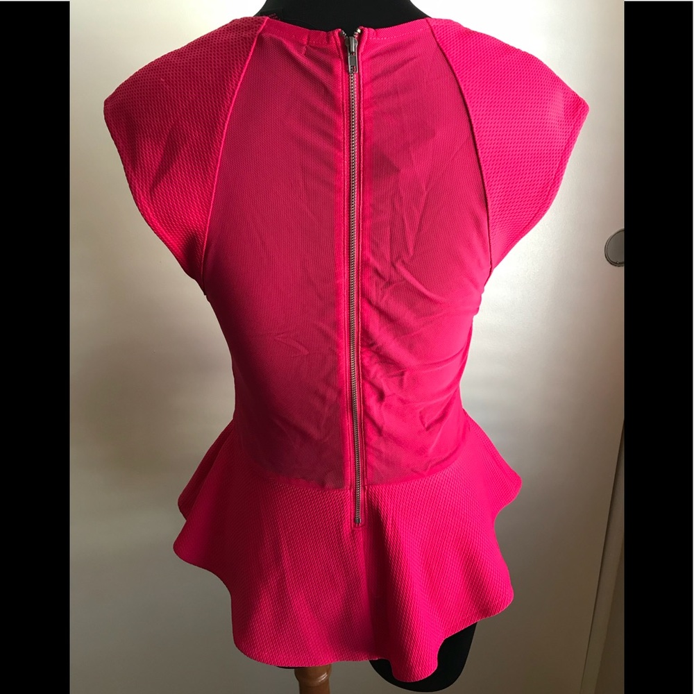 🛑 MATERIAL GIRL PEPLUM MESH TOP - Picture 8 of 8
